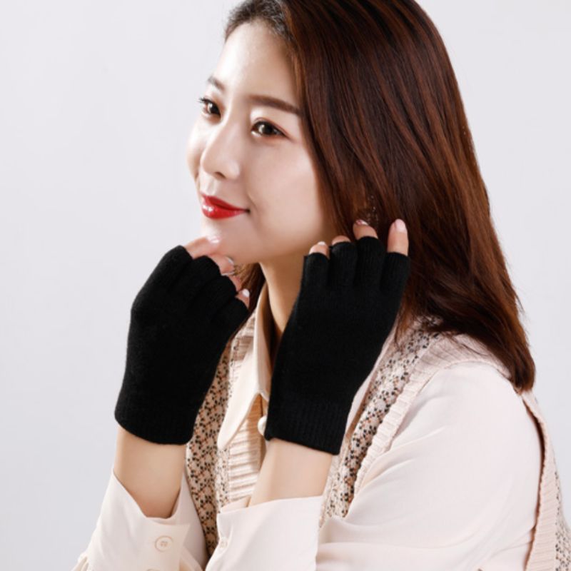 Mitaines Cachemire Noir